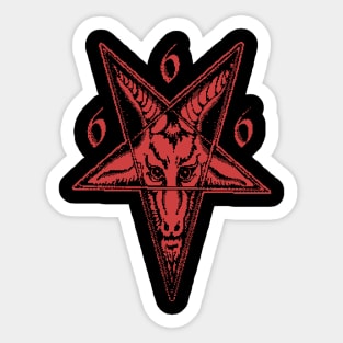 satanic goat Sticker